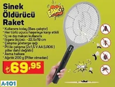 SİNEK ÖLDÜRÜCÜ RAKET SİNEK ÖLDÜRÜCÜ RAKET